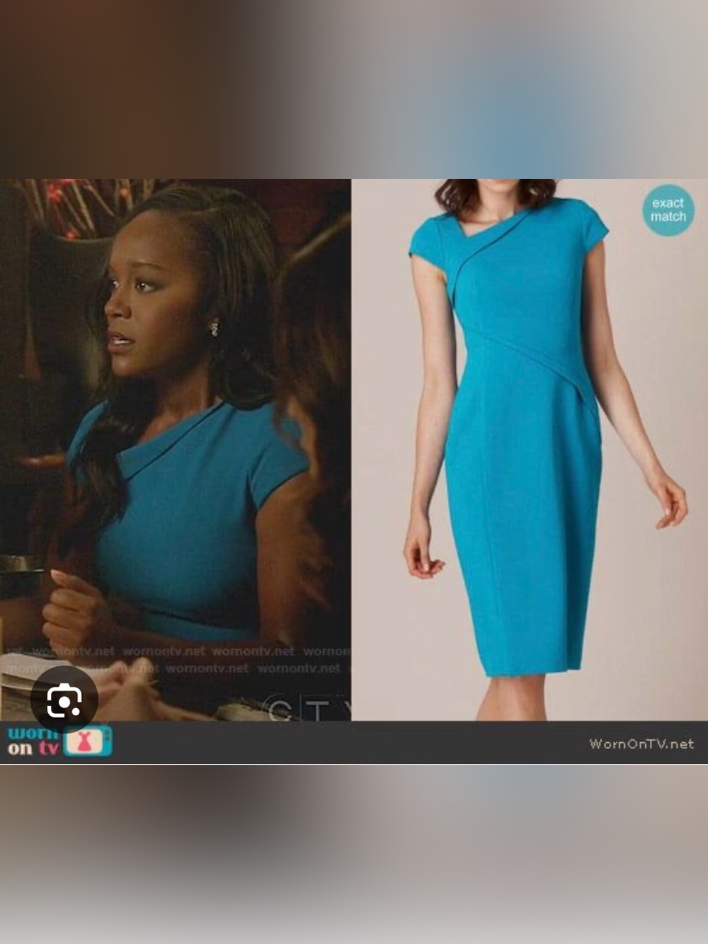 L.K. Bennett  Sicilian Blue Dr. Sissi Core Dress